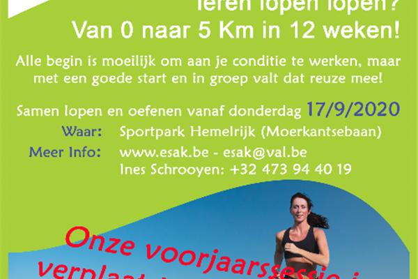 Goed nieuws! Nieuwe sessie Start to run in het najaar!